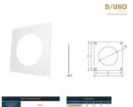 Фланець для вентиляції настінний круглий D/UKO Ø100 мм Dospel - Зображення 2