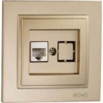 Розетка для інтернету RJ45 CAT 6 Mono Electric DESPINA Титан