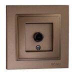 Розетка TV кінцева із екраном бронза Mono Electric DESPINA