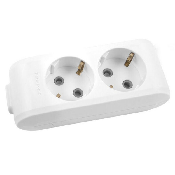 Колодка 2 розетки з заземленням Panasonic X-tendia WLTB04202GR-UA