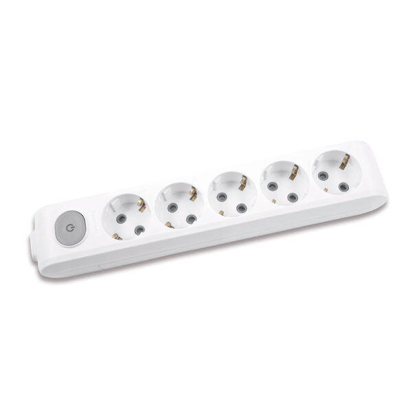 Колодка на 5 розеток з вимикачем Panasonic X-tendia WLTA04502GR-UA