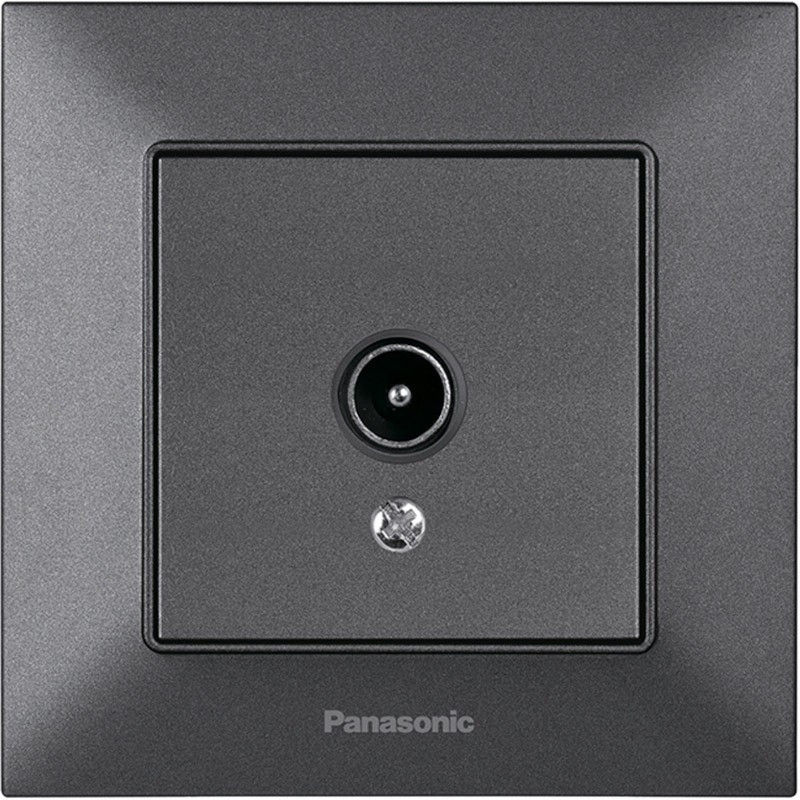 5292539316_rozetka-tv-okonechnaya.jpg Розетка TV конечная Panasonic Arkedia Slim дымчатая — изображение 1