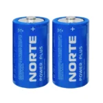 Батарейка d бочка NORTЕ R20-D-P2 Zinc-Carbon сольова батарейка R20 2 шт.