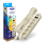 Мережевий фільтр з USB 10 метрів SVITTEX 5 гнізд
