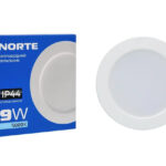 Точковий світильник врізний 9W IP44 NORTE Downlight 1-NDP-1604 5000K круглий