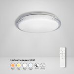 LED світильник накладний 50W з пультом ДУ ULM-0621 350 мм, люстра пульт дистанційного керування