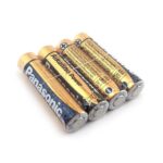 Батарейка ААА лужна PANASONIC Alkaline 1.5 V, мізинчикові батарейки LR03 ААА (4шт/плівка)