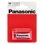 Батарейка 6F22 9V КРОНА PANASONIC вугільно-цинкова 1 шт.