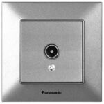 Розетка ТБ кінцева Panasonic Arkedia Slim срібло