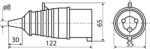 Силова вилка переносна 16А 3Р+РЕ A0080010002 (014) - Зображення 3