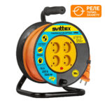 Подовжувач на котушці 50м SVITTEX 2х1, 5мм 16А 3680Вт SV-007-O
