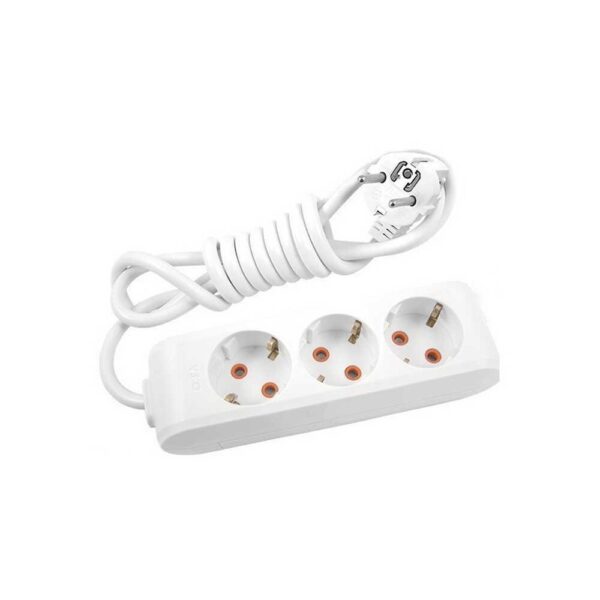 Подовжувач 2 м з заземленням 3 розетки VIKO Multi-Let 90114302