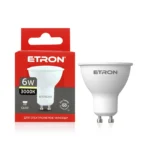 Світлодіодна лампа ETRON GU10 6W MR16 3000K 220V (1-ELP-847)