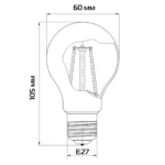 Філаментна світлодіодна лампа ETRON 10W E27 A60 4000K SoftGlow 1-EFP-1808 - Зображення 3