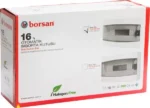 Щит розподільчий внутрішній 16 модулів автоматів бокс пластиковий Borsan BR-815 - Зображення 3