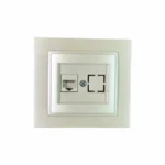 Розетка интернет RJ45 CAT6 Mono Electric DESPINA 102-252505-125 жемчуг