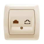Розетка інтернет кремова RJ45 VIKO Carmen 90562032