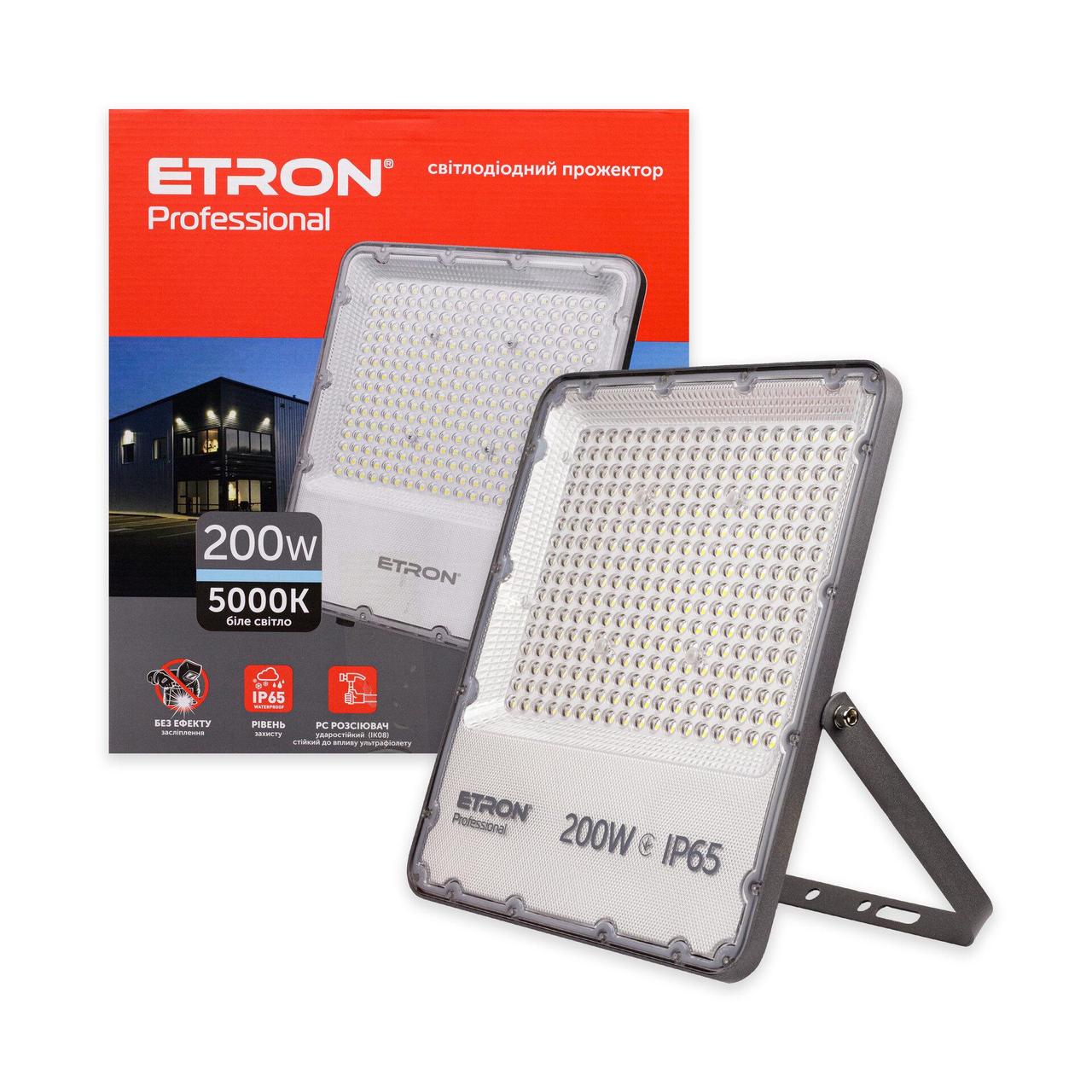 6953597651_prozhektor-svetodiodnyj-200w.jpg Прожектор светодиодный 200W 5000K IP65 ETRON 1-ESP-238 — изображение 1