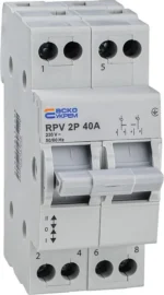 Перемикач введення резерву ручний 2P 40A I-0-II RPV АСКО УКРЕМ A0010220005