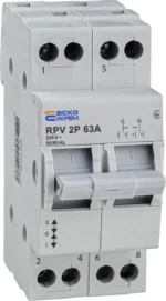 Перемикач введення резерву ручний 2P 63A I-0-II RPV АСКО УКРЕМ A0010220006