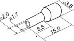 Наконечник трубчастий втулковий НТ 1,5-08 синій 100 шт АСКО УКРЕМ A0060010056 - Зображення 3