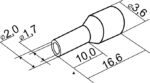 Наконечник трубчастий втулковий НТ 1,5-10 100 шт червоний АСКО УКРЕМ A0060010022 - Зображення 2