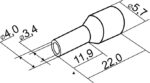 Наконечник трубчастий втулковий НТ 6,0-12 червоний 100 шт АСКО УКРЕМ A0060010051 - Зображення 2