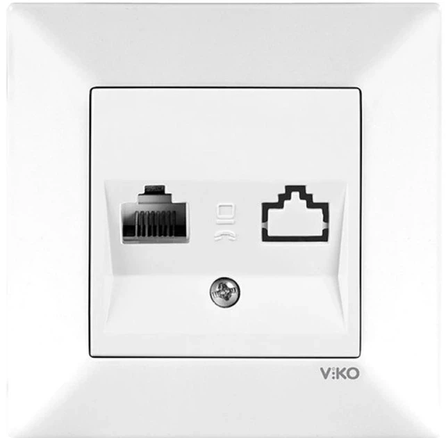 6989342013_rozetka-internet-rj45.webp Розетка сетевая RJ45 VIKO Meridian белая