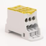 Розподільчий блок на DIN-рейку 125 А жовтий TAKEL 502631ж