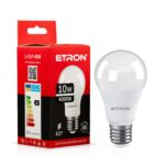 Світлодіодна лампа ETRON 10W E27 А60 4000K денне світло (1-ELP-008)