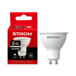 Світлодіодна лампа ETRON GU10 6W MR16 4200K 220V (1-ELP-068)