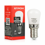 LED лампа ETRON 5W Е14 4200K 220V для холодильника (1-ELP-086)