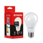 Світлодіодна лампа ETRON 15W Е27 A65 6500K (1-ELP-092)