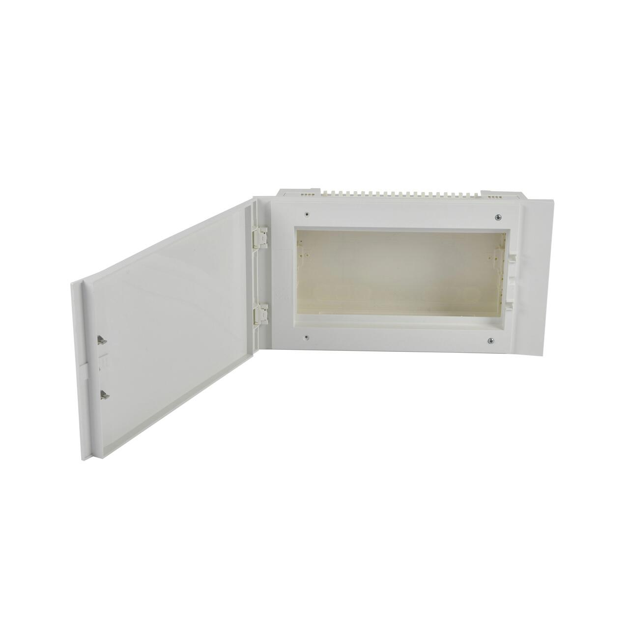 7066180475_schit-multimedijnyj-vstroennyj.png Щит мультимедийный встраиваемый на 16 модулей Panasonic (белая дверца) — изображение 1