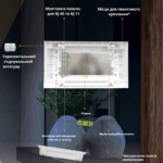 Щит мультимедийный накладной на 16 модулей Panasonic (прозрачная дверца темно-серая) — изображение 2