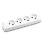 Колодка електрична 4 розетки Panasonic X-tendia без заземлення WLTB02402GR-UA