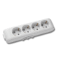 Колодка 4 гнізда з заземленням Panasonic X-tendia WLTB04402GR-UA