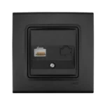 Розетка інтернет RJ45 VIKO Linnera чорна