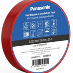 Ізоляційна стрічка ПВХ Panasonic 0.125х18мм 20м червона