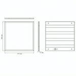 LED панель Армстронг 600×600 36W 6500K ETRON PRISMATIC — изображение 6